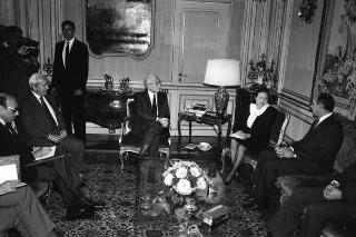 Incontro con il Presidente della Repubblica di El Salvador Alfredo Cristiani