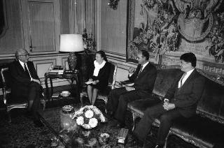Incontro con il Presidente della Repubblica di El Salvador Alfredo Cristiani
