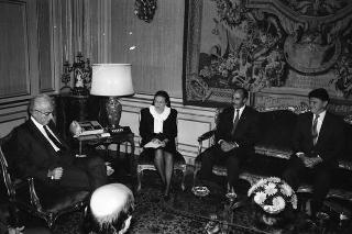 Incontro con il Presidente della Repubblica di El Salvador Alfredo Cristiani