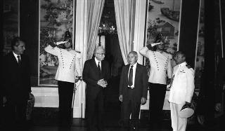 Incontro con il Presidente della Repubblica di El Salvador Alfredo Cristiani