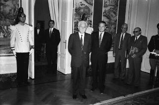 Incontro del Presidente della Repubblica Francesco Cossiga con il Presidente della Repubblica Araba d'Egitto Hosny Mubarak