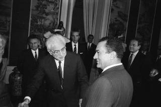 Incontro del Presidente della Repubblica Francesco Cossiga con il Presidente della Repubblica Araba d'Egitto Hosny Mubarak