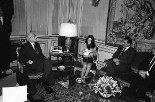 Incontro del Presidente della Repubblica Francesco Cossiga con il Presidente della Repubblica Araba d'Egitto Hosny Mubarak