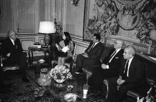 Incontro del Presidente della Repubblica Francesco Cossiga con il Presidente della Repubblica Araba d'Egitto Hosny Mubarak