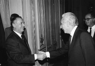 Giampiero Cantoni e Paolo Savona, rispettivamente nuovo presidente e nuovo direttore generale della BNL