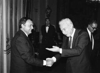 Giampiero Cantoni e Paolo Savona, rispettivamente nuovo presidente e nuovo direttore generale della BNL