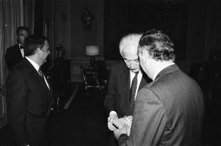Giampiero Cantoni e Paolo Savona, rispettivamente nuovo presidente e nuovo direttore generale della BNL