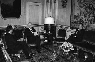 Giampiero Cantoni e Paolo Savona, rispettivamente nuovo presidente e nuovo direttore generale della BNL