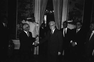 Incontro con il Re Hussein del Regno Hascemita di Giordania