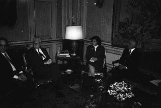 Incontro con il Re Hussein del Regno Hascemita di Giordania