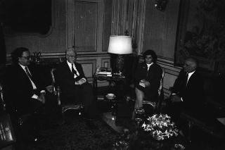 Incontro con il Re Hussein del Regno Hascemita di Giordania