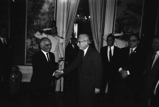Incontro con il Re Hussein del Regno Hascemita di Giordania