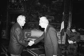 Sua Eccellenza Oscar Mejia Valleo, nuovo Ambasciatore della Repubblica di Colombia: presentazione delle Lettere Credenziali