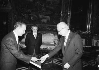 Sua Eccellenza  Zine EL Abidine Sesti nuovo Ambasciatore del Regno del Marocco: presentazione delle Lettere Credenziali