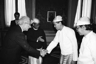 Sua Eccellenza U Thein Toe, nuovo Ambasciatore dell'Unione di Myanmar: presentazione delle Lettere Credenziali