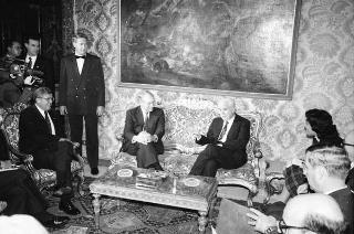 Colloquio del Presidente della Repubblica Francesco Cossiga Richard Cheney, segretario di Stato alla difesa degli Stati Uniti d'America (USA)