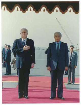 Il Presidente della Repubblica Francesco Cossiga in visita di Stato in Algeria (12 - 14 novembre 1989)