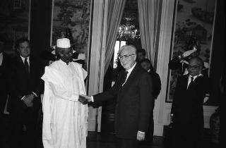 Incontro con il Presidente della Repubblica del Ciad Hissène Habré