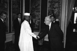 Incontro con il Presidente della Repubblica del Ciad Hissène Habré