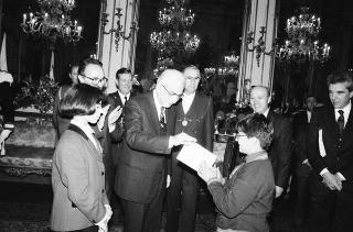 Incontro con la giunta esecutiva del Centro nazionale per la bontà nella scuola, e i vincitori del 39° Premio "Livio Tempesta"