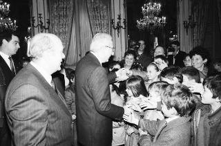 Incontro con la giunta esecutiva del Centro nazionale per la bontà nella scuola, e i vincitori del 39° Premio "Livio Tempesta"