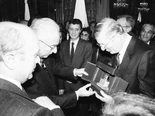 Incontro con la giunta esecutiva del Centro nazionale per la bontà nella scuola, e i vincitori del 39° Premio "Livio Tempesta"