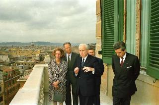 Incontro e colazione offerta dal Presidente della Repubblica Francesco Cossiga in onore delle Loro Maestà i Reali del Belgio