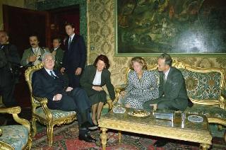 Incontro e colazione offerta dal Presidente della Repubblica Francesco Cossiga in onore delle Loro Maestà i Reali del Belgio