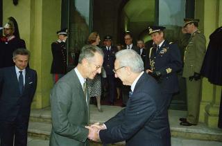 Incontro e colazione offerta dal Presidente della Repubblica Francesco Cossiga in onore delle Loro Maestà i Reali del Belgio