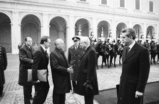 Visita di Stato del Presidente Michail Gorbaciov e la signora Raissa Gorbaciova