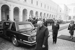 Visita di Stato del Presidente Michail Gorbaciov e la signora Raissa Gorbaciova