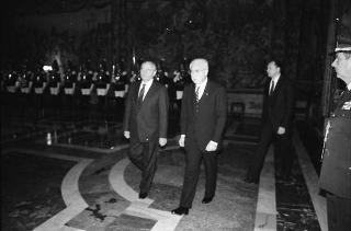 Visita di Stato del Presidente Michail Gorbaciov e la signora Raissa Gorbaciova