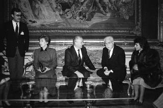 Visita di Stato del Presidente Michail Gorbaciov e la signora Raissa Gorbaciova