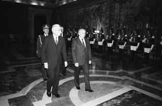 Visita di Stato del Presidente Michail Gorbaciov e la signora Raissa Gorbaciova