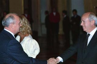 Visita di Stato del Presidente Michail Gorbaciov e la signora Raissa Gorbaciova