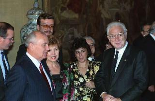 Visita di Stato del Presidente Michail Gorbaciov e la signora Raissa Gorbaciova