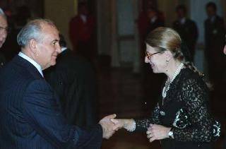 Visita di Stato del Presidente Michail Gorbaciov e la signora Raissa Gorbaciova