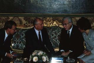 Visita di Stato del Presidente Michail Gorbaciov e la signora Raissa Gorbaciova