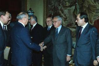 Visita di Stato del Presidente Michail Gorbaciov e la signora Raissa Gorbaciova