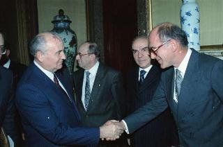 Visita di Stato del Presidente Michail Gorbaciov e la signora Raissa Gorbaciova