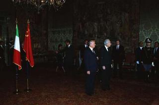 Visita di Stato del Presidente Michail Gorbaciov e la signora Raissa Gorbaciova