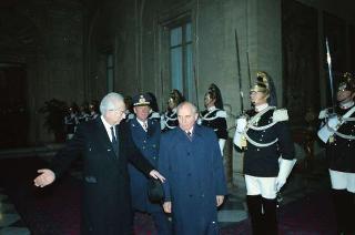 Visita di Stato del Presidente Michail Gorbaciov e la signora Raissa Gorbaciova