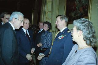 Visita di Stato del Presidente Michail Gorbaciov e la signora Raissa Gorbaciova