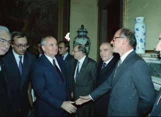 Visita di Stato del Presidente Michail Gorbaciov e la signora Raissa Gorbaciova
