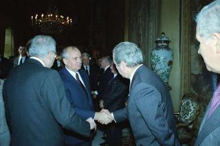 Visita di Stato del Presidente Michail Gorbaciov e la signora Raissa Gorbaciova