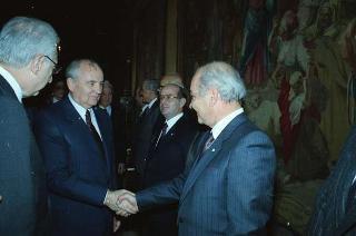 Visita di Stato del Presidente Michail Gorbaciov e la signora Raissa Gorbaciova