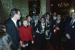 Visita di Stato del Presidente Michail Gorbaciov e la signora Raissa Gorbaciova