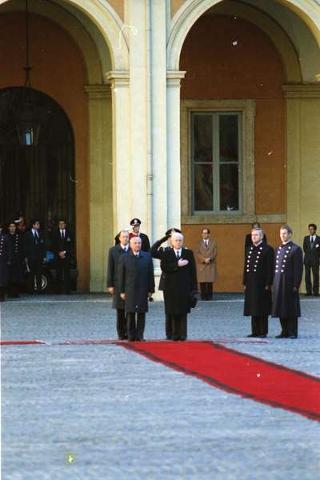 Visita di Stato del Presidente Michail Gorbaciov e la signora Raissa Gorbaciova