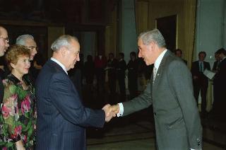 Visita di Stato del Presidente Michail Gorbaciov e la signora Raissa Gorbaciova