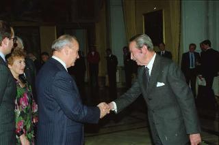 Visita di Stato del Presidente Michail Gorbaciov e la signora Raissa Gorbaciova